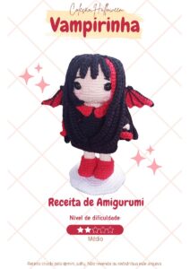 PDF Vampirinha - Receita de Amigurumi - [Coleção Halloween]